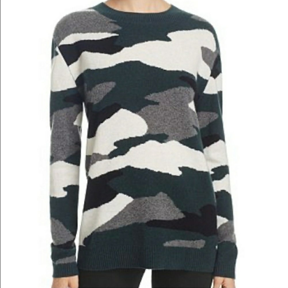 Aqua Camo Sweater
